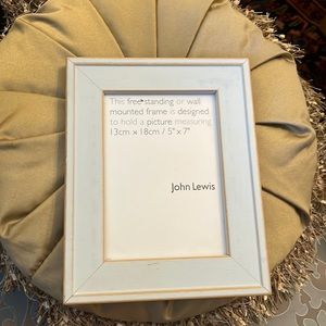 John Lewis light blue distressed frame 5”x 7” ❤️